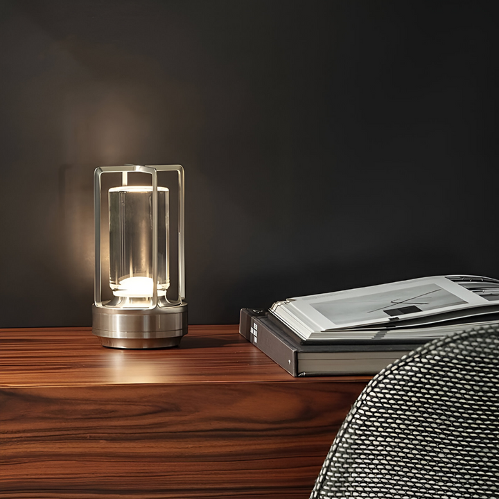 ElegantLight - Vanntett Bærbar Bordlampe med Dimmbar LED-Belysning for Innendørs og Utendørs | Luvikno