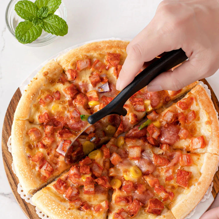 Pizza Skjærer Sirkulær Rustfritt Stål Pizzahjul Skjærer Kake Maker | Luvikno