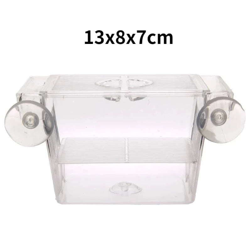 Akvarium Avls Incubator Isolasjon Boks Dobbel Lag 4 Rom Transparent Akryl Selv Flytende Fisk Klokke Boks Fisk Tank | Luvikno