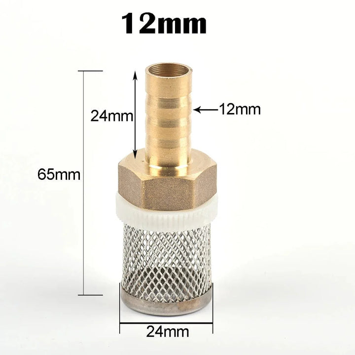 6-19mm Rustfritt Stål Nettfilter 1/2" hunn tomme hagevanning pumpe beskyttelseslange vannrensningsnett messingfilter | Luvikno