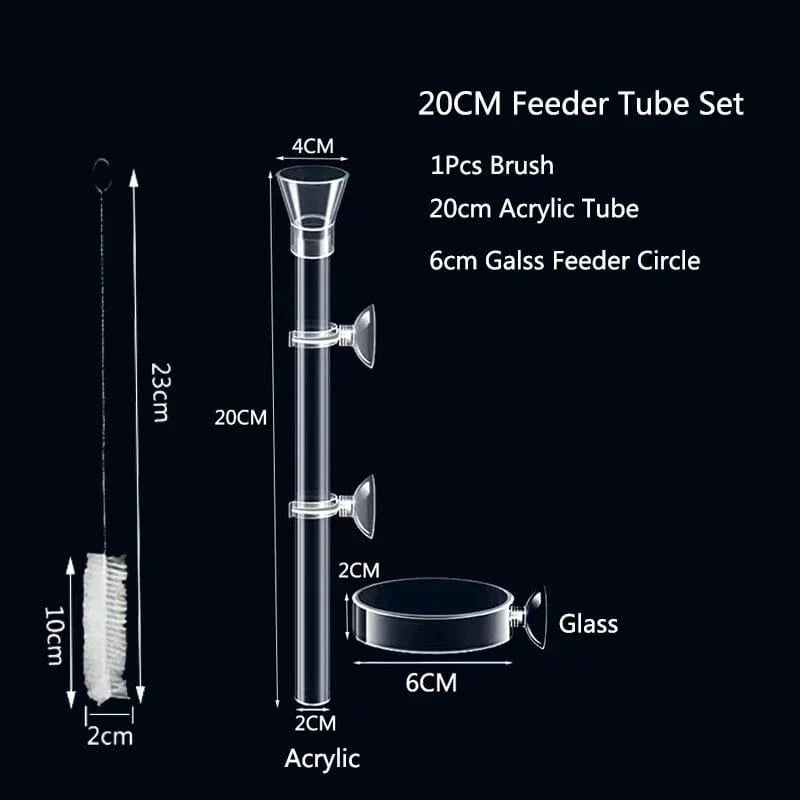 Akryl Akvarium Fôr Tub Skål Transparent Fiskebolle Reker Snegle Reker Mat Fôr Skål Akvarium Fôrtilbehør | Luvikno