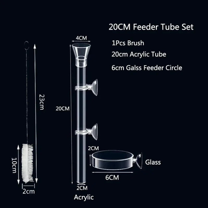 Akryl Akvarium Fôr Tub Skål Transparent Fiskebolle Reker Snegle Reker Mat Fôr Skål Akvarium Fôrtilbehør | Luvikno