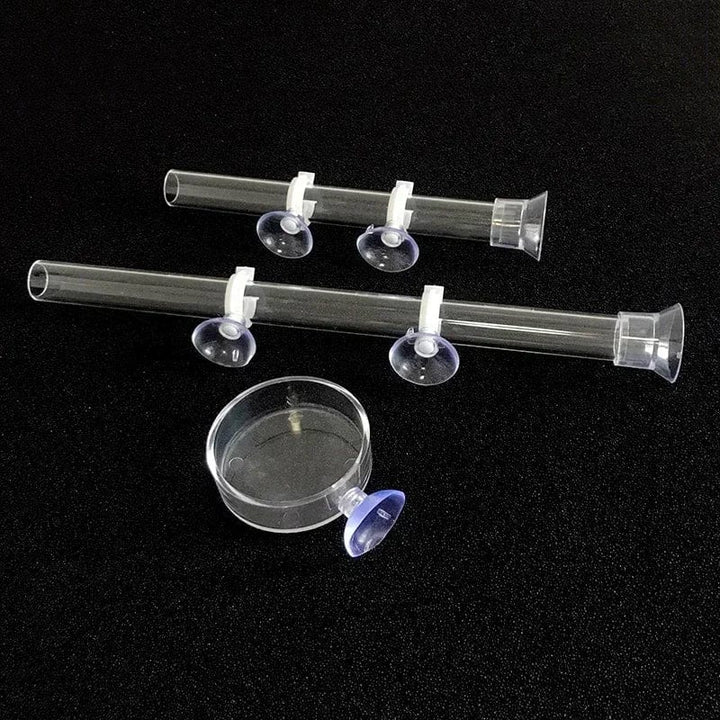Akryl Akvarium Fôr Tub Skål Transparent Fiskebolle Reker Snegle Reker Mat Fôr Skål Akvarium Fôrtilbehør | Luvikno