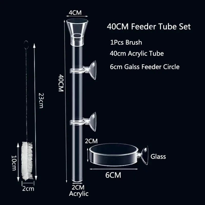 Akryl Akvarium Fôr Tub Skål Transparent Fiskebolle Reker Snegle Reker Mat Fôr Skål Akvarium Fôrtilbehør | Luvikno