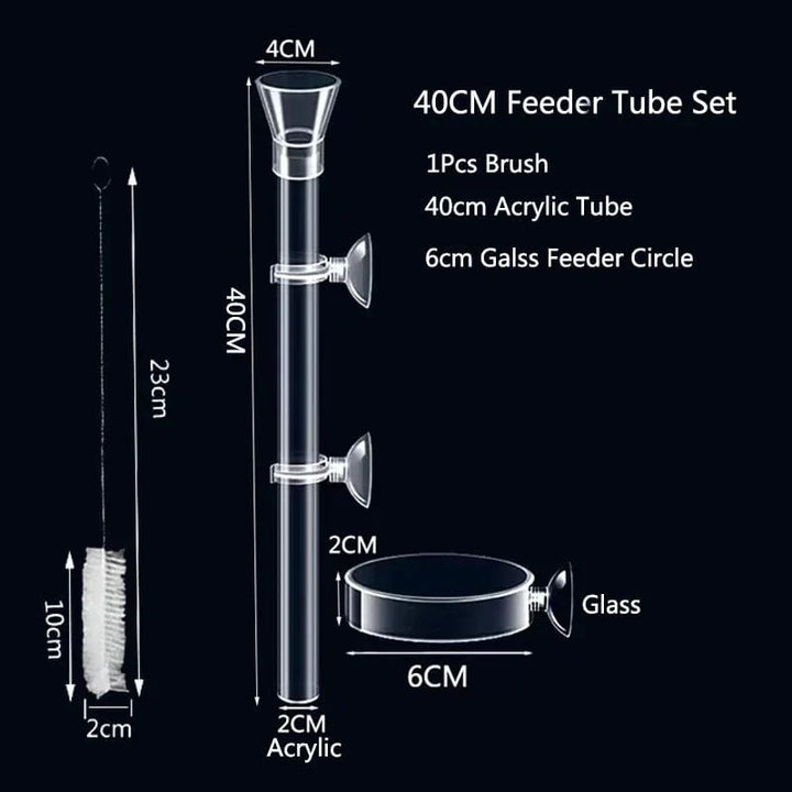 Akryl Akvarium Fôr Tub Skål Transparent Fiskebolle Reker Snegle Reker Mat Fôr Skål Akvarium Fôrtilbehør | Luvikno