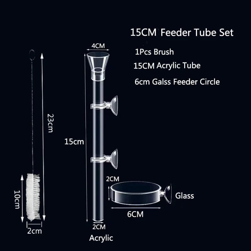 Akryl Akvarium Fôr Tub Skål Transparent Fiskebolle Reker Snegle Reker Mat Fôr Skål Akvarium Fôrtilbehør | Luvikno