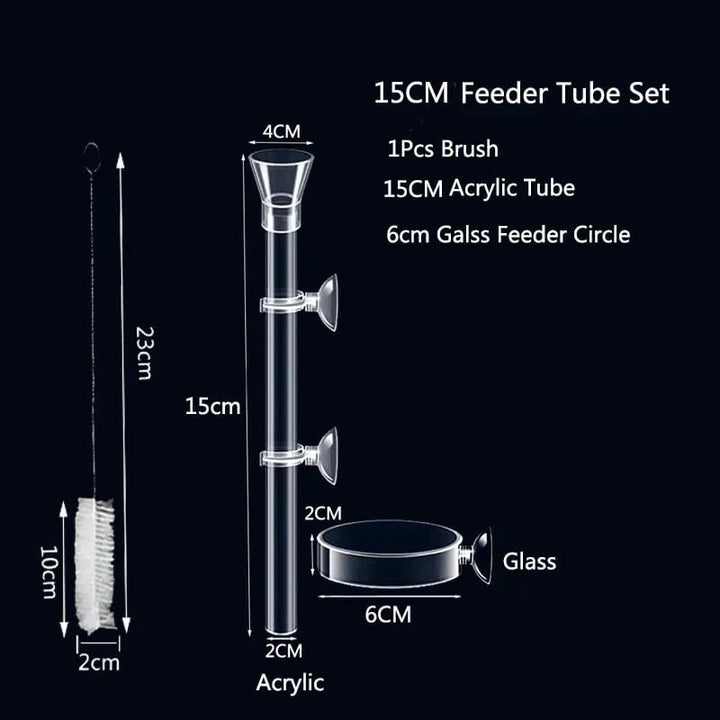 Akryl Akvarium Fôr Tub Skål Transparent Fiskebolle Reker Snegle Reker Mat Fôr Skål Akvarium Fôrtilbehør | Luvikno