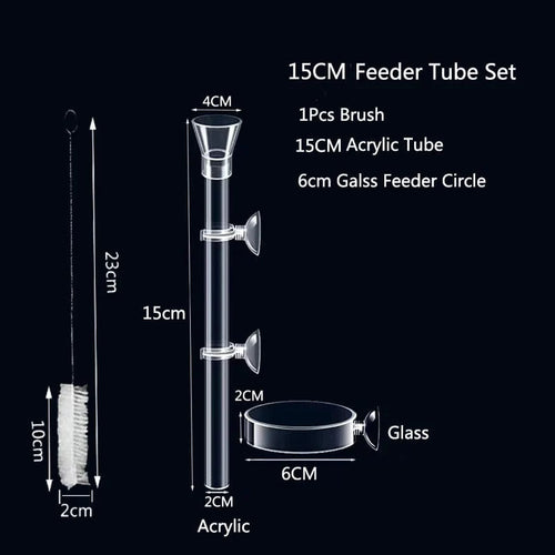 Akryl Akvarium Fôr Tub Skål Transparent Fiskebolle Reker Snegle Reker Mat Fôr Skål Akvarium Fôrtilbehør | Luvikno