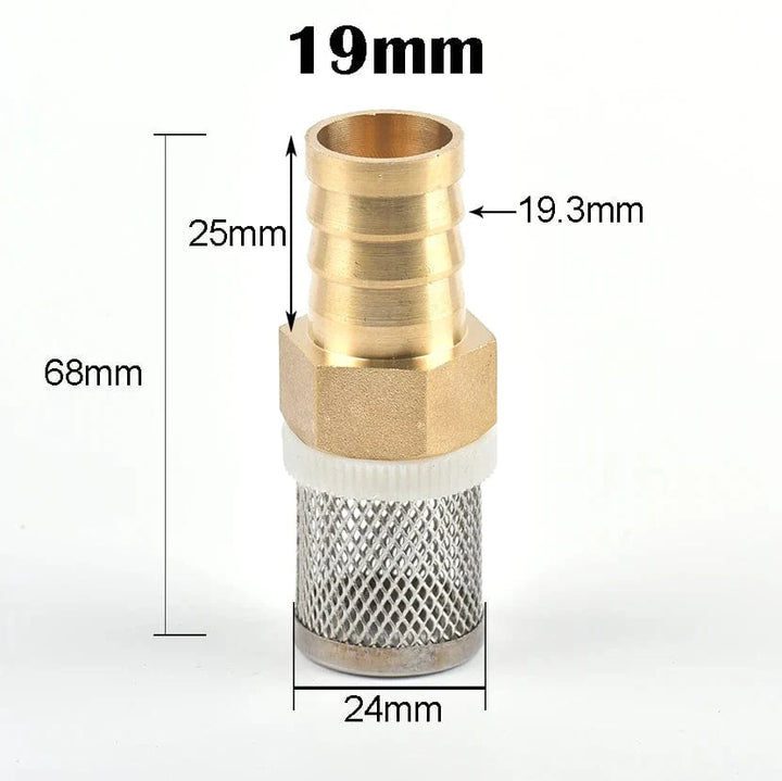 6-19mm Rustfritt Stål Nettfilter 1/2" hunn tomme hagevanning pumpe beskyttelseslange vannrensningsnett messingfilter | Luvikno
