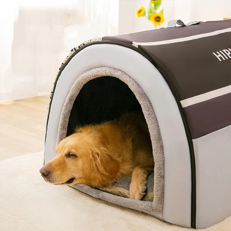 2022 Ny vinter varm sammenleggbar hundehus hundeseng kjæledyrprodukter små og mellomstore hunder varme kjæledyrprodukter valpehule sofa | Luvikno