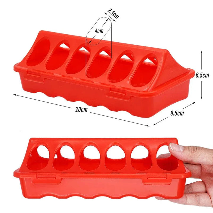 20/30cm Plast Flip-Top Fjørfe Fuglemater Bakke Kylling Mater Trog Fasan mating bøtte Kvalitet Kylling | Luvikno