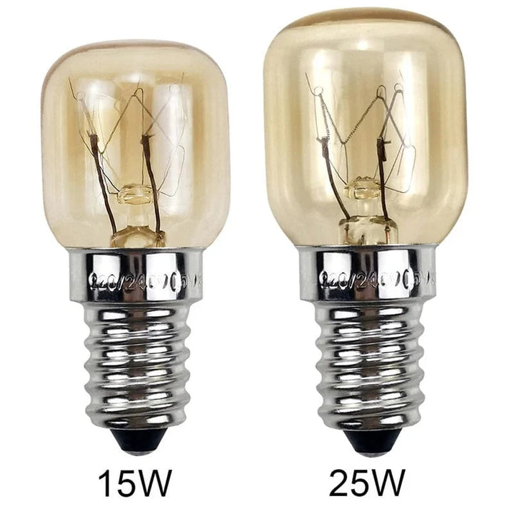220V Høytemperaturpære 15W 25W E14 300 Grad Mikrobølgeovn Lyspære Tungsten Tråd Damplampe Pærer Salt Lyspære | Luvikno