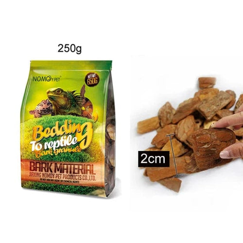 250g/650g Reptil Lizard Turtle Snake Tilbehør Beddemateriale Furu Bark Granulater | Luvikno