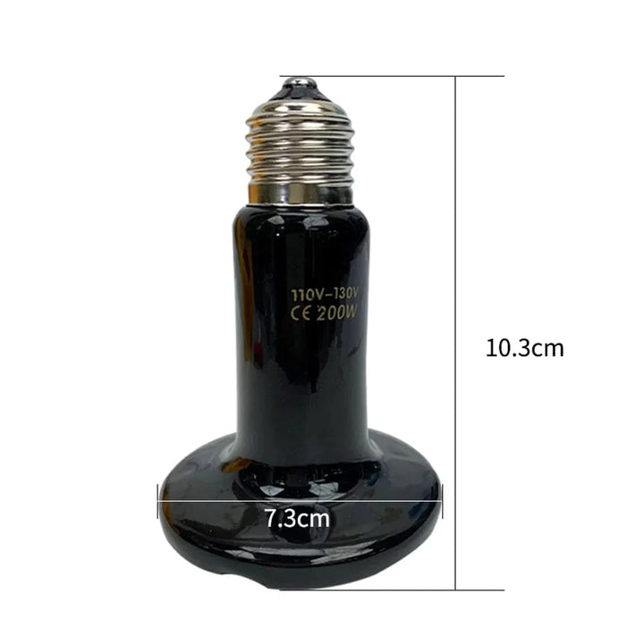 25W 50W 75W 100W 150W 200W Fjerne Infrarøde Kjæledyrvarmelampe Keramisk 110V 220V Reptil Skilpadde Brooder Lyspære Varmeutstråler Lyspære | Luvikno