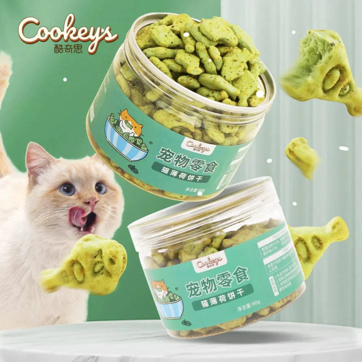 Cat Mint Biscuit Cat Eating Snack Pet Molar Nutrition Fattening Kitten Snack Adult Cat Reward | Luvikno