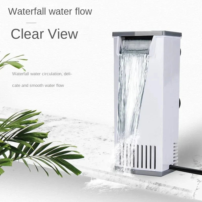 3W 200L/H Fossedam Akvarium Filterpumpe Skilpadde Fiskekar Lavt Vannivå Filter Oksygenteknikk Fisk Skilpadde Reptilforsyning 220-240V | Luvikno