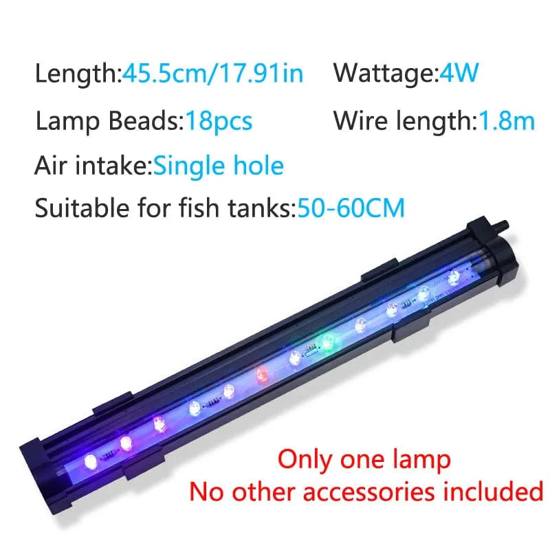 LED Luftbobbel Lys Akvarium Lamp Undervann Submersible Fisk Tank Lys Farge Endring Lager Oksygen for Fisk Tank | Luvikno