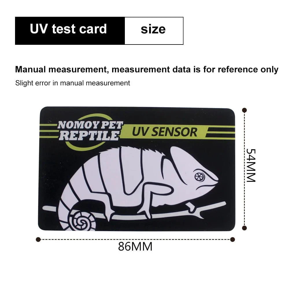 5-1PCS UVB Tester Reptil UVA UVB Fluorescent Lampe Tester Kort Reptil Lampe UV Sensor 10 Sekunders Hurtig Test Meter Kjæledyr Tilbehør | Luvikno