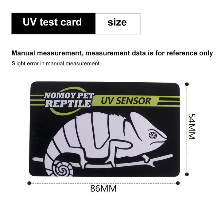 5-1PCS UVB Tester Reptil UVA UVB Fluorescent Lampe Tester Kort Reptil Lampe UV Sensor 10 Sekunders Hurtig Test Meter Kjæledyr Tilbehør | Luvikno