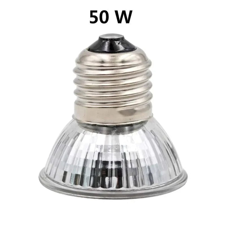 Reptil Lampe 25/50/75W UVA+UVB 3.0 Kjæledyr Varme Lampe Pære Skilpadde Soling UV Lys Pærer Amfibier Øgler Temperaturkontroller | Luvikno