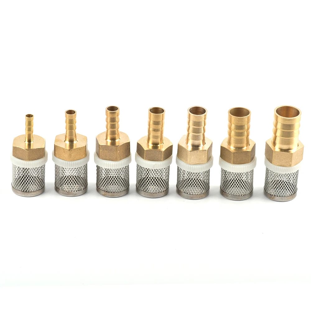 6-19mm Rustfritt Stål Nettfilter 1/2" hunn tomme hagevanning pumpe beskyttelseslange vannrensningsnett messingfilter | Luvikno