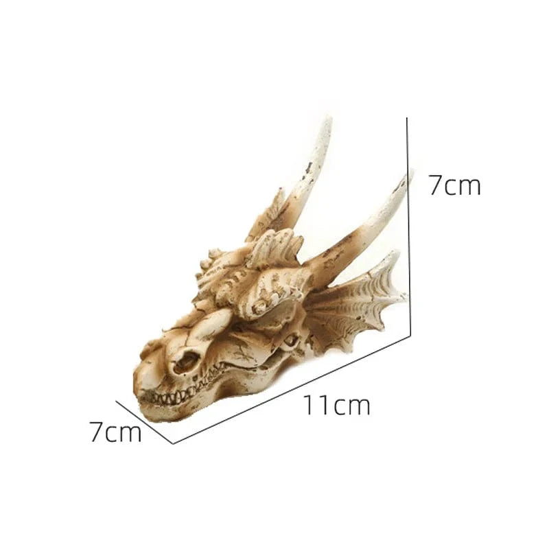 Dyr Skalle Fiskebowl Fossil Dinosaur Ornamenter Akvarium Nesehorn Bein Dekorasjon Fiskebolle Krokodille Manet Karpe Skilpadde | Luvikno