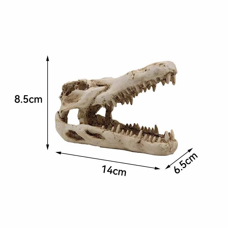 Dyr Skalle Fiskebowl Fossil Dinosaur Ornamenter Akvarium Nesehorn Bein Dekorasjon Fiskebolle Krokodille Manet Karpe Skilpadde | Luvikno