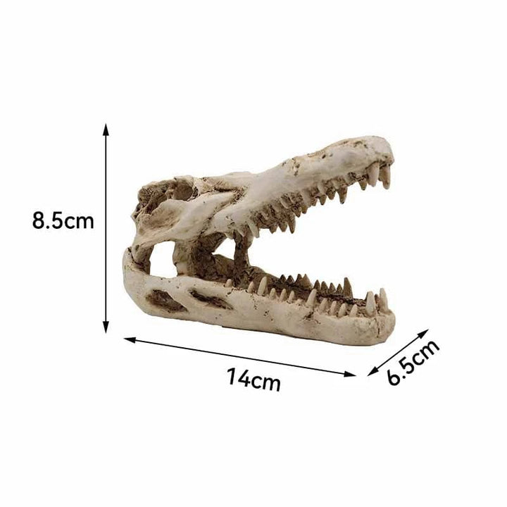 Dyr Skalle Fiskebowl Fossil Dinosaur Ornamenter Akvarium Nesehorn Bein Dekorasjon Fiskebolle Krokodille Manet Karpe Skilpadde | Luvikno