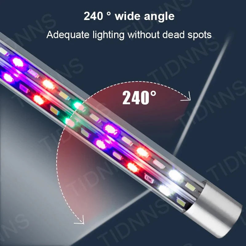 Akvarielampe LED Bred vinkel Vanntett fisketank lampe Nedsenkbar lysstyrke RGB Akvariedekor lampe Plante vekstlampe 22-57 | Luvikno