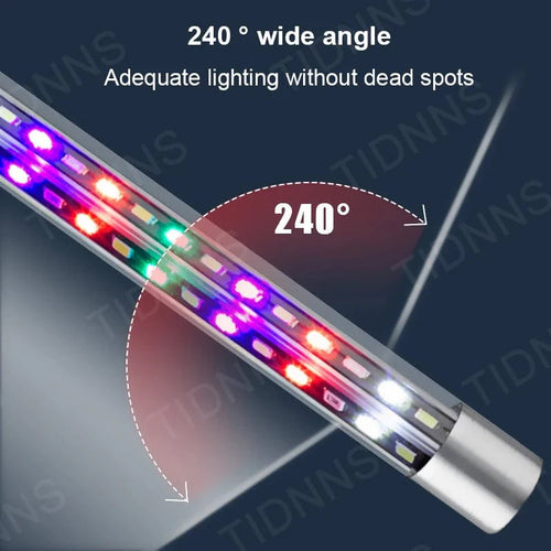 Akvarielampe LED Bred vinkel Vanntett fisketank lampe Nedsenkbar lysstyrke RGB Akvariedekor lampe Plante vekstlampe 22-57 | Luvikno