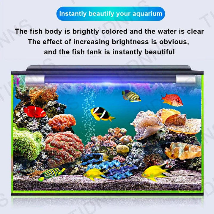 Akvarielampe LED Bred vinkel Vanntett fisketank lampe Nedsenkbar lysstyrke RGB Akvariedekor lampe Plante vekstlampe 22-57 | Luvikno