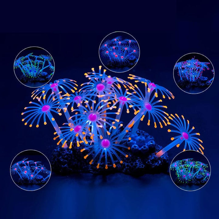 Fluorescerende Akvarium Dekor Fisketank Landskapsforming Korallsimulering Korall Ornamenter Lite Undervann Verden Landskap Dekor | Luvikno