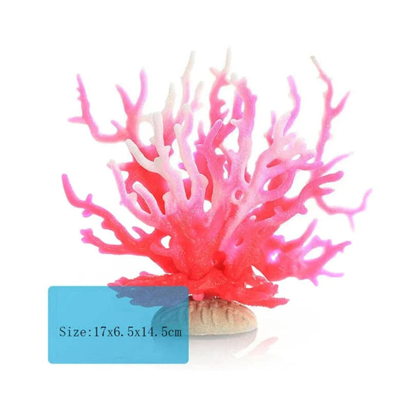 Fluorescerende Akvarium Dekor Fisketank Landskapsforming Korallsimulering Korall Ornamenter Lite Undervann Verden Landskap Dekor | Luvikno