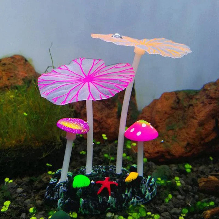 Fluorescerende Akvarium Dekor Fisketank Landskapsforming Korallsimulering Korall Ornamenter Lite Undervann Verden Landskap Dekor | Luvikno