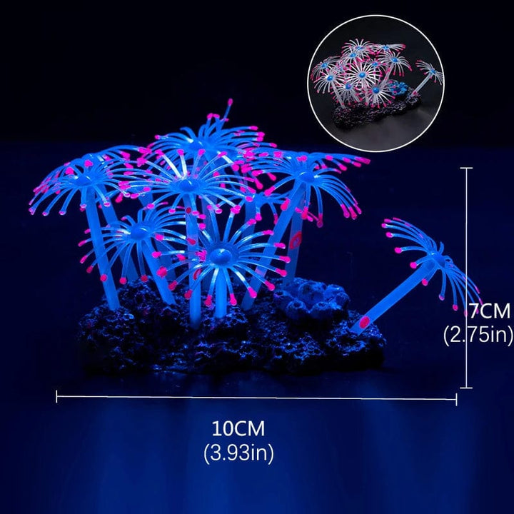Fluorescerende Akvarium Dekor Fisketank Landskapsforming Korallsimulering Korall Ornamenter Lite Undervann Verden Landskap Dekor | Luvikno