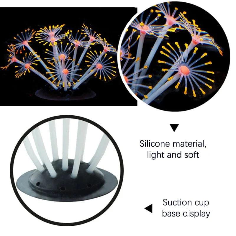 Fluorescerende Akvarium Dekor Fisketank Landskapsforming Korallsimulering Korall Ornamenter Lite Undervann Verden Landskap Dekor | Luvikno