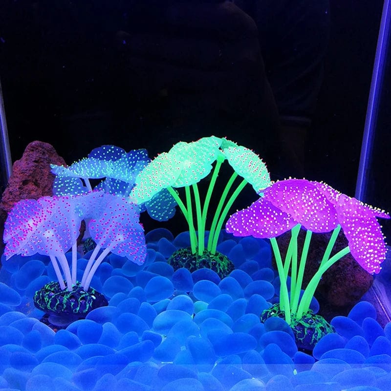 Fluorescerende Akvarium Dekor Fisketank Landskapsforming Korallsimulering Korall Ornamenter Lite Undervann Verden Landskap Dekor | Luvikno
