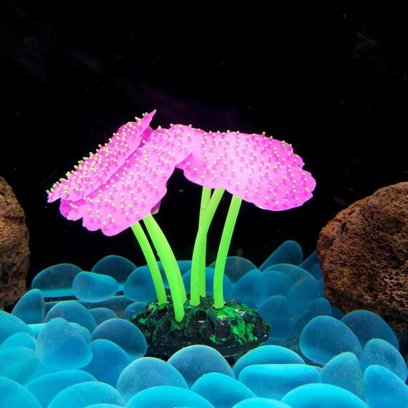 Fluorescerende Akvarium Dekor Fisketank Landskapsforming Korallsimulering Korall Ornamenter Lite Undervann Verden Landskap Dekor | Luvikno