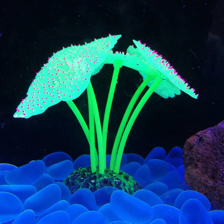 Fluorescerende Akvarium Dekor Fisketank Landskapsforming Korallsimulering Korall Ornamenter Lite Undervann Verden Landskap Dekor | Luvikno
