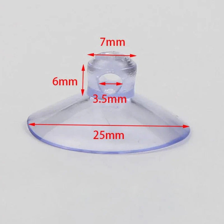 10Pcs Svart Akvarium Sugekop Luftslange Holder Sugekopp for Fiskekar Pumpe Oksygen Luftslange Festeklips Tilbehør For Akvarium | Luvikno