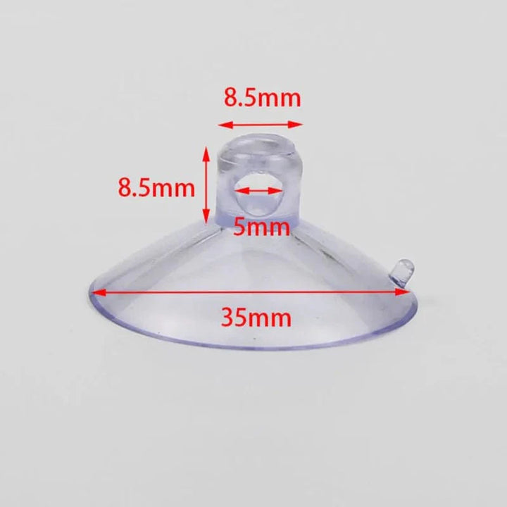 10Pcs Svart Akvarium Sugekop Luftslange Holder Sugekopp for Fiskekar Pumpe Oksygen Luftslange Festeklips Tilbehør For Akvarium | Luvikno