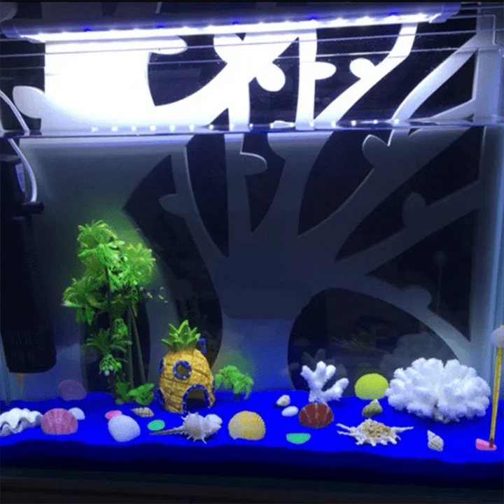 Cartoon Fish Tank Decor Figuriner Ornamenter Simulert Harpiks Ananas Hus Fiskebowl Dekorasjon Landskapsarbeid Akvarium Tilbehør | Luvikno