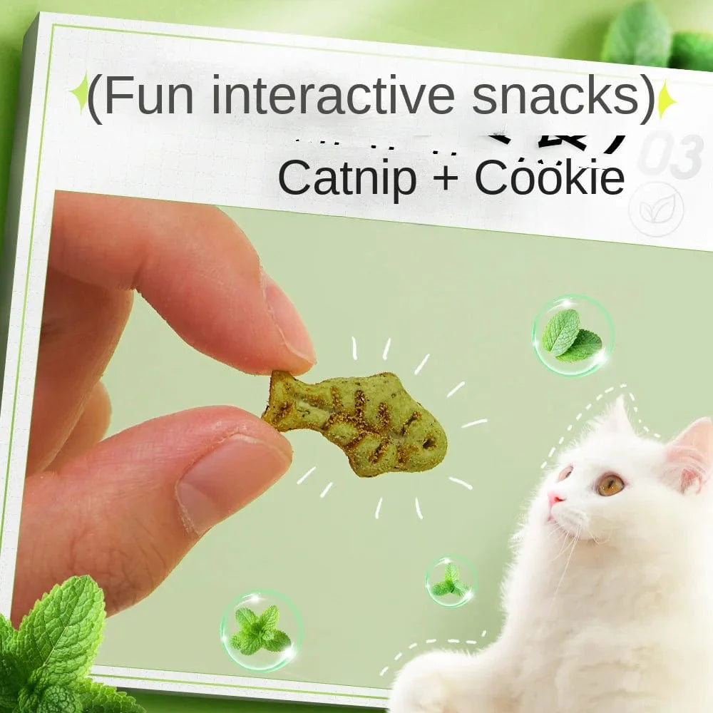 Cat Mint Biscuit Cat Eating Snack Pet Molar Nutrition Fattening Kitten Snack Adult Cat Reward | Luvikno