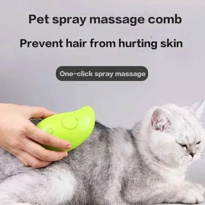 Katt Steam Børste Kjæledyr Triple Beauty Kam Hund Stell Hårfjerning Kam Elektrisk Spray Hunder Damp Tilbehør Produker Hjem Hage | Luvikno