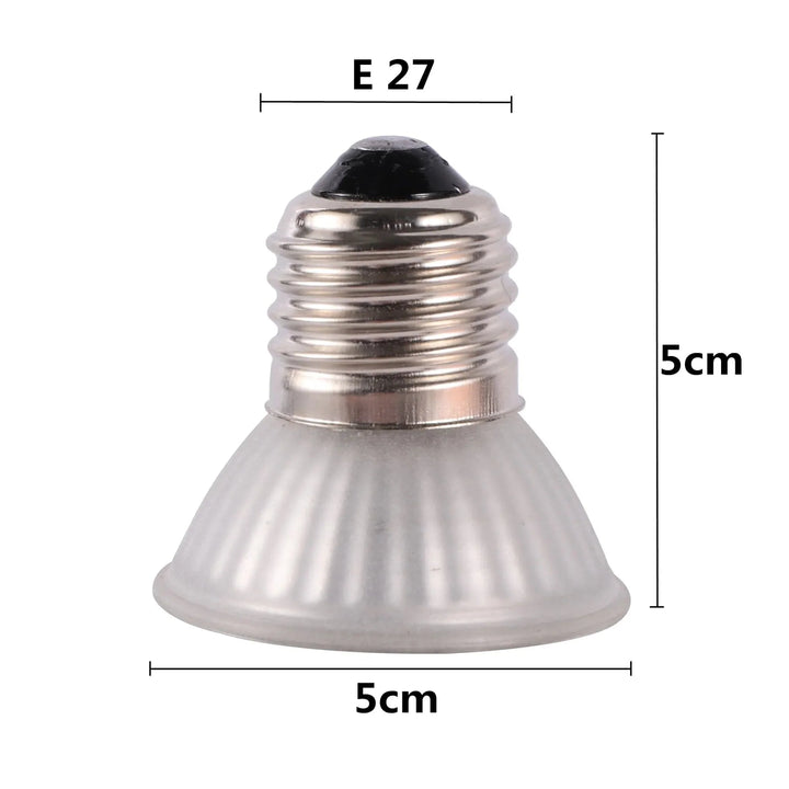 CE Reptil Lampe UVA+UVB 3.0 Kjeledyr Varme Lampe Pære Skilpadde Basking Lys Pærer Amfibier Øgler Temperaturkontroll | Luvikno