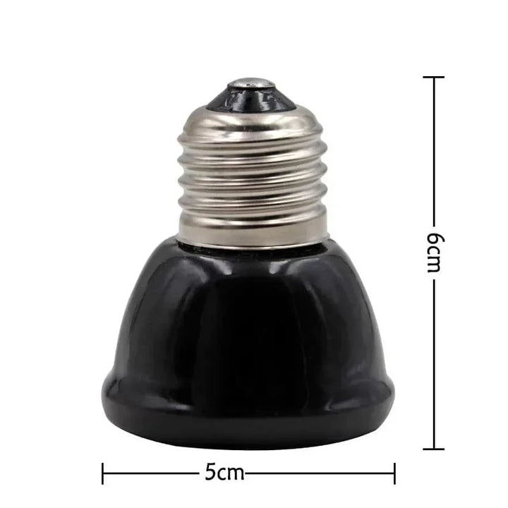 Keramisk Emitter Varme Lys Mini Svart Kjæledyr Varmer lampe Infrarød Lyspære 25/50/ 75/100W Kyllingekyllinger Reptil Lampe | Luvikno