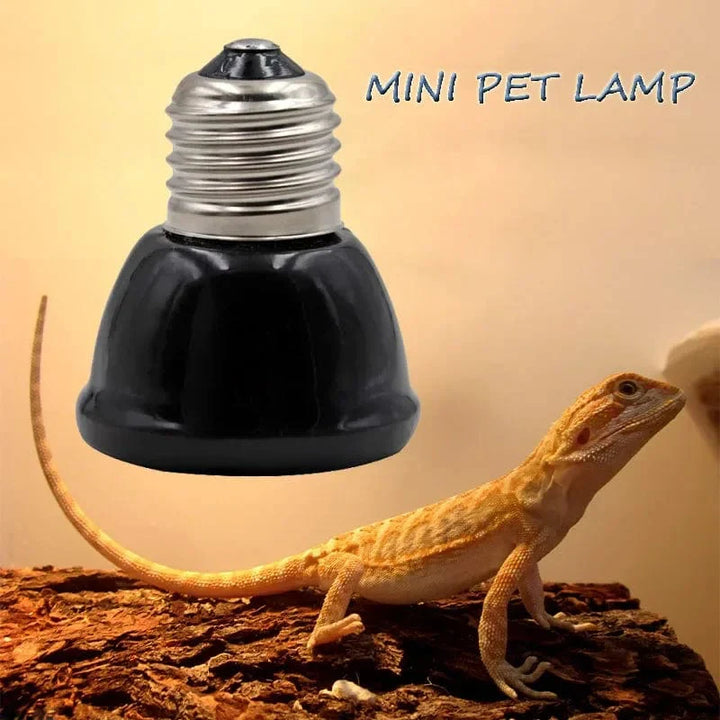 Keramisk Emitter Varme Lys Mini Svart Kjæledyr Varmer lampe Infrarød Lyspære 25/50/ 75/100W Kyllingekyllinger Reptil Lampe | Luvikno
