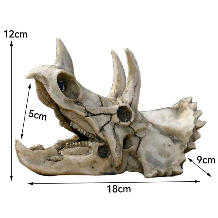 Dyr Skalle Fiskebowl Fossil Dinosaur Ornamenter Akvarium Nesehorn Bein Dekorasjon Fiskebolle Krokodille Manet Karpe Skilpadde | Luvikno