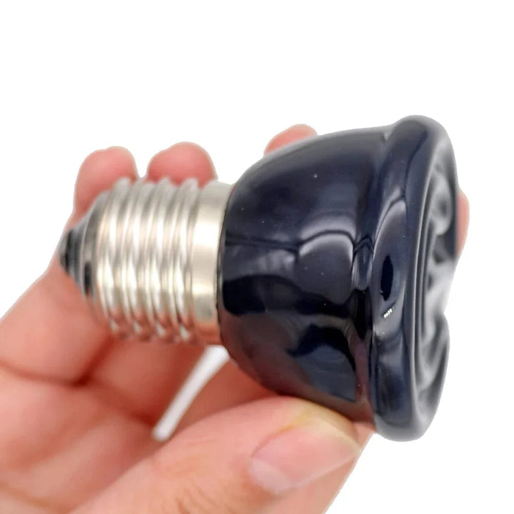 E27 Pet Heating Lamp for Turtle Snake lizard Infrared Ceramic Emitter Heat Light 50W/75W/100W Reptile Lamp Reptile Light EU Plug | Luvikno