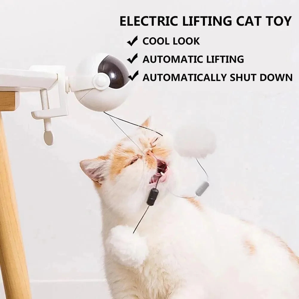 Elektrisk Bevegelse Katt Leketøy YoYo Løftende Ball Elektrisk Flatter Interaktiv Katt Teaser Leketøy Roterende Interaktiv Puslespill Kjæledyr Leketøy | Luvikno